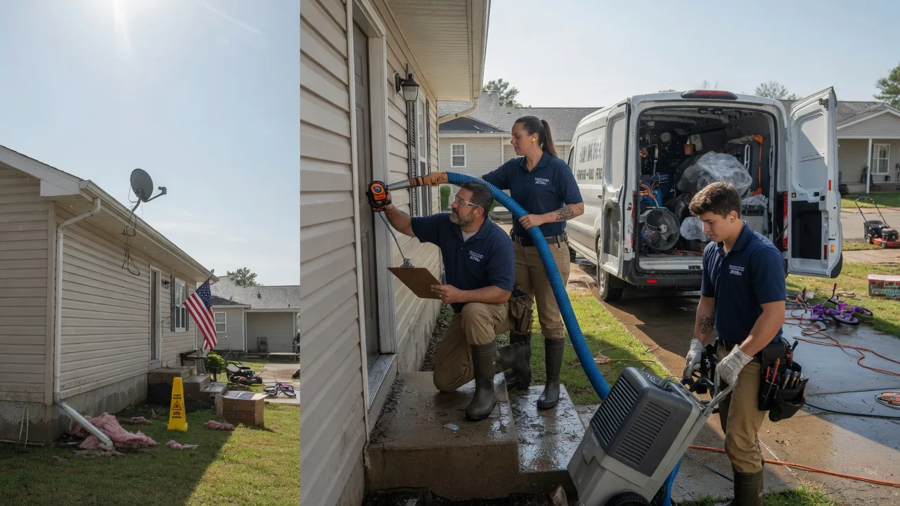 Ceiling Water Damage Restoration in Grandfield, OK near me